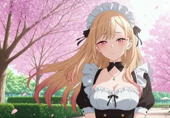 Marin Kitagawa Cosplay de Sirvienta